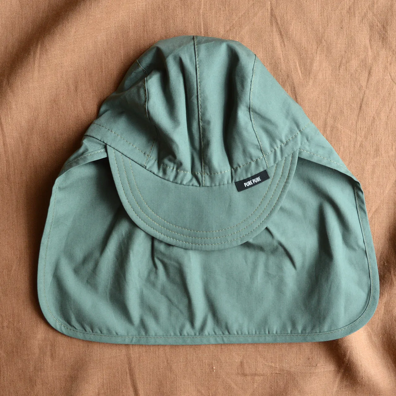 Sun Cap with Neck Protection in Organic Cotton (Child-Youth)