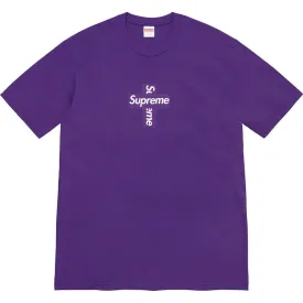 Supreme Cross Box Logo Tee (Purple)