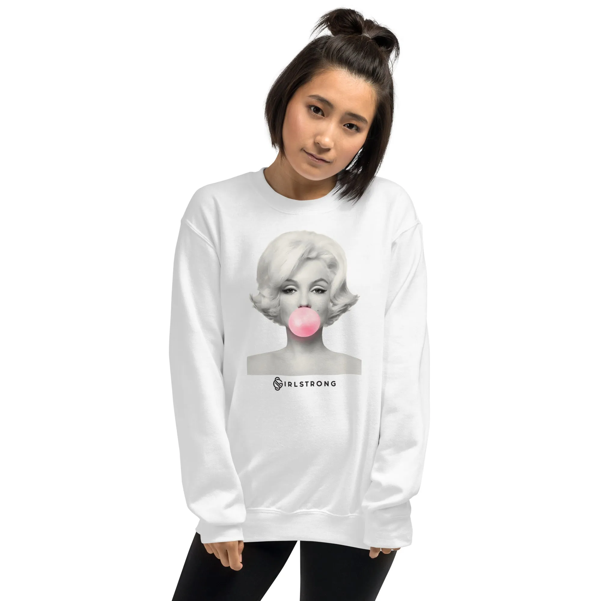 THE ESSENTIAL UNISEX SWEATSHIRT WHITE MARILYN MONROE