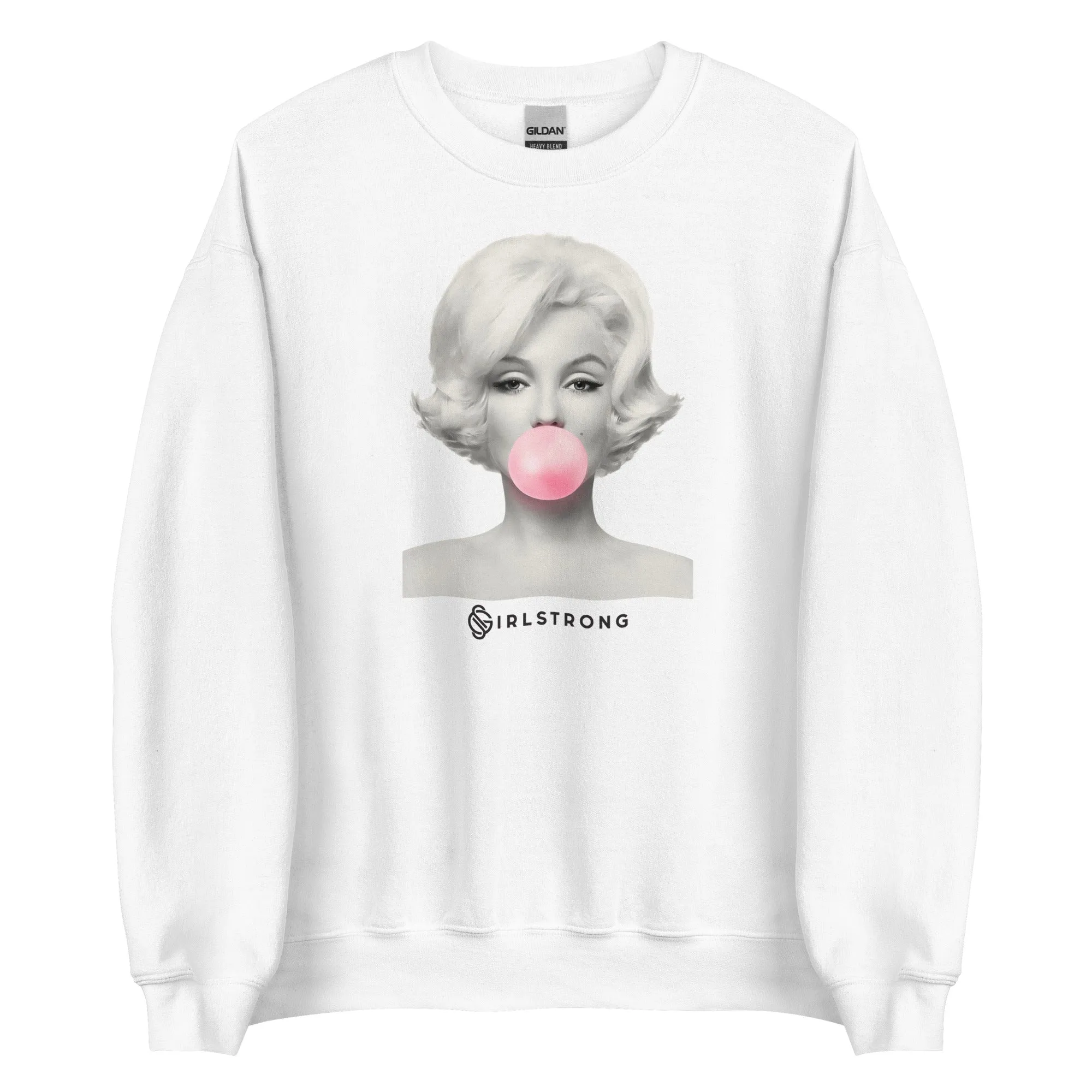 THE ESSENTIAL UNISEX SWEATSHIRT WHITE MARILYN MONROE