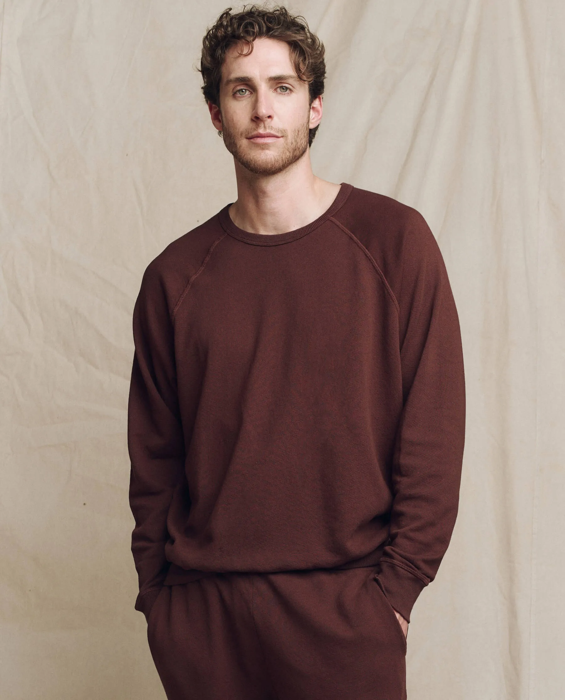 The Men's College Sweatshirt. -- Toasted Walnut