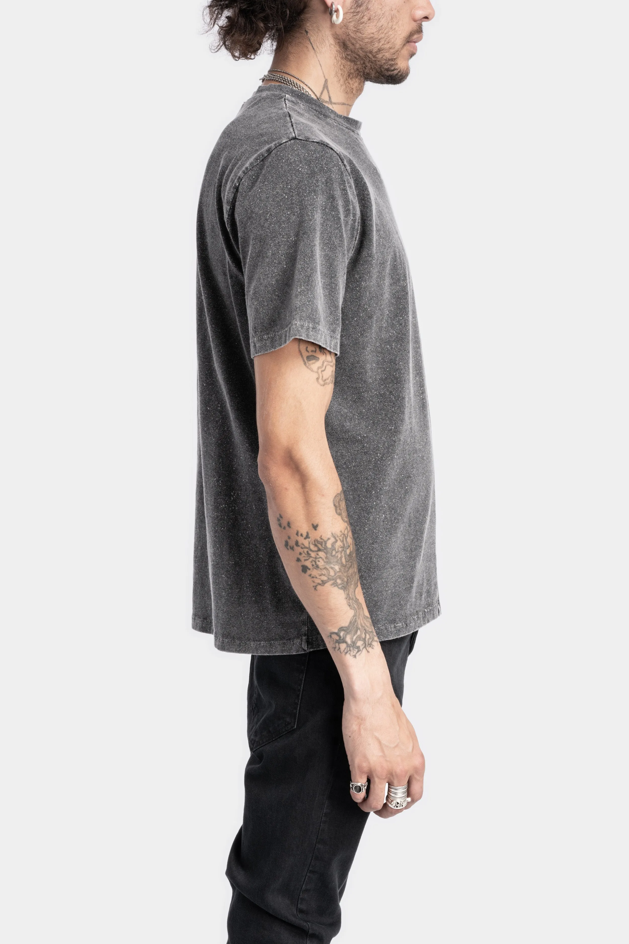 Washed cotton t-shirt