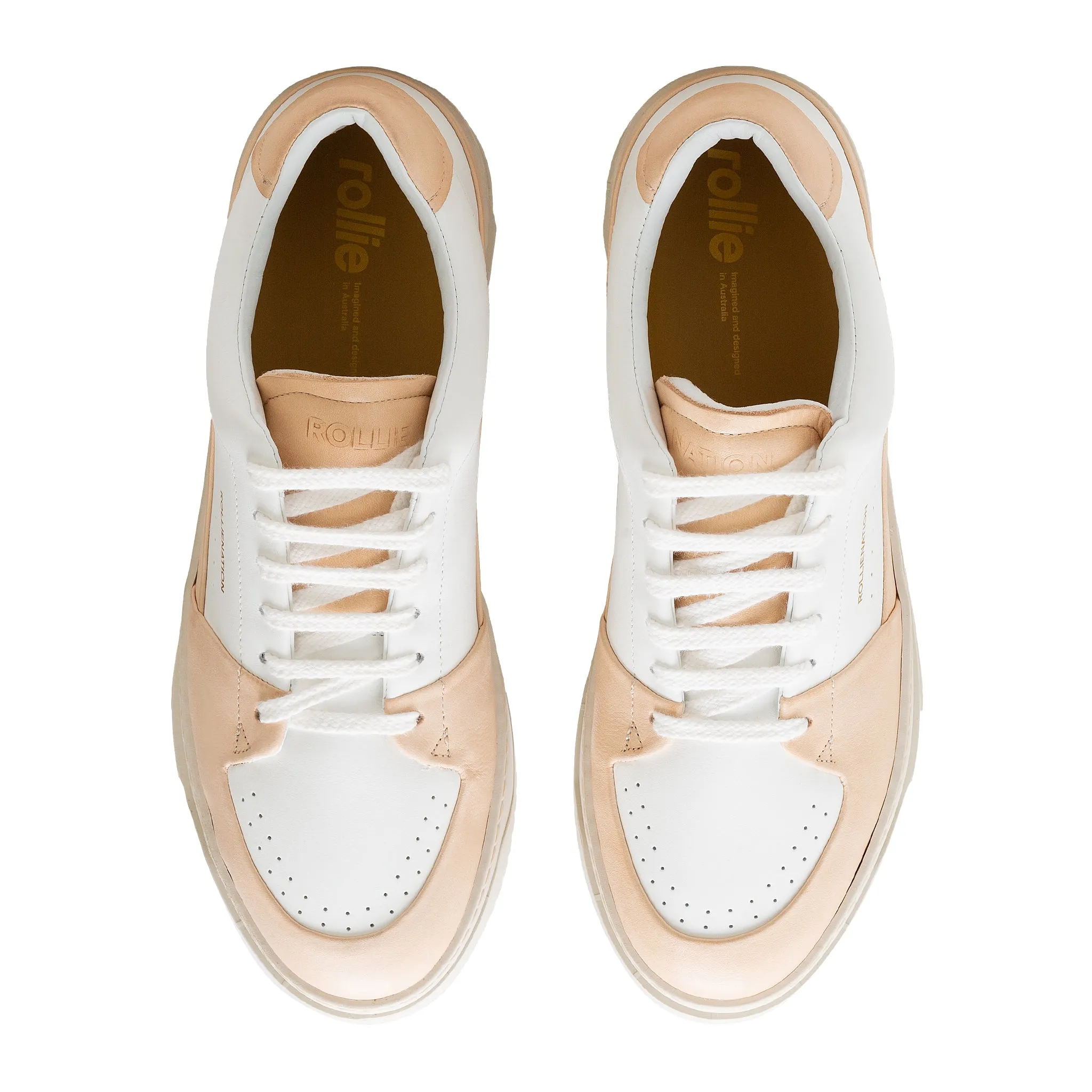 Wave Mens Veg Tan/White