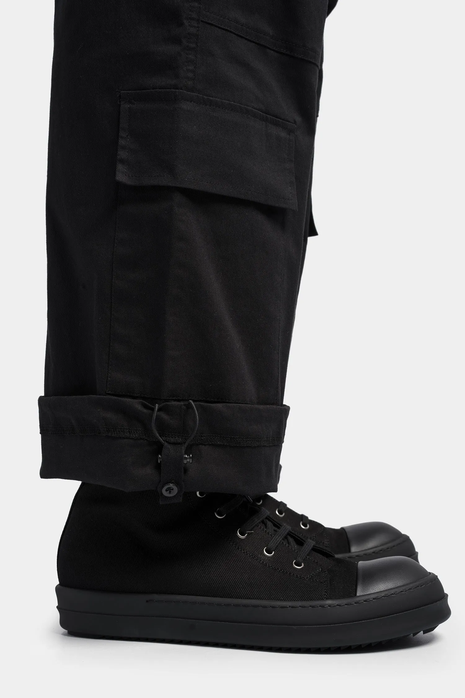 Wide cargo pants, Black