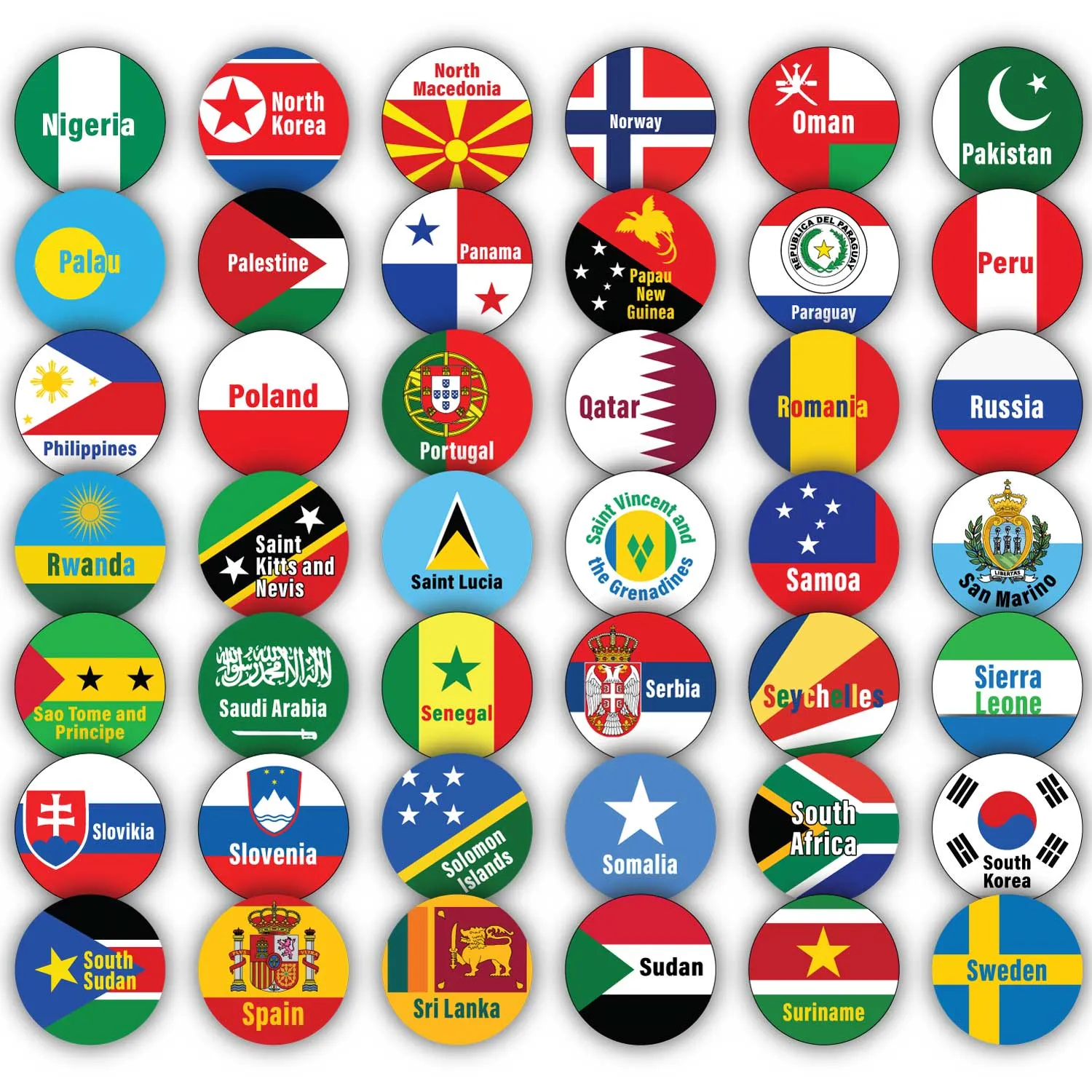 World Traveler Flags Charms – Country Flags Glass Charms for Jewelry Making, Full Color, 16mm or 20mm, Silver, Gold