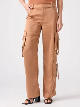 Y2K Strappy Cargo Standard Rise Pant Mocha Mousse